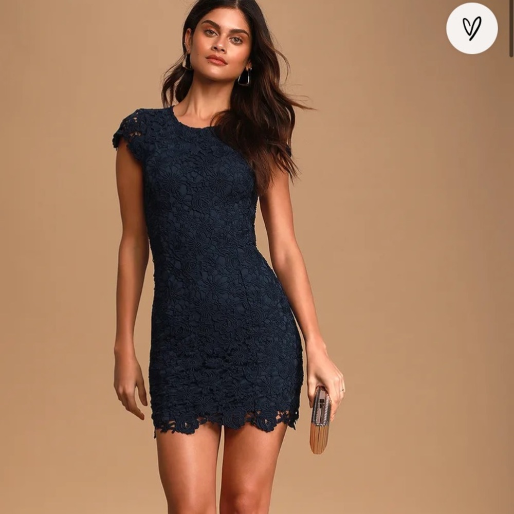Lulus Romance Language Black Backless Bodycon Lace Dress